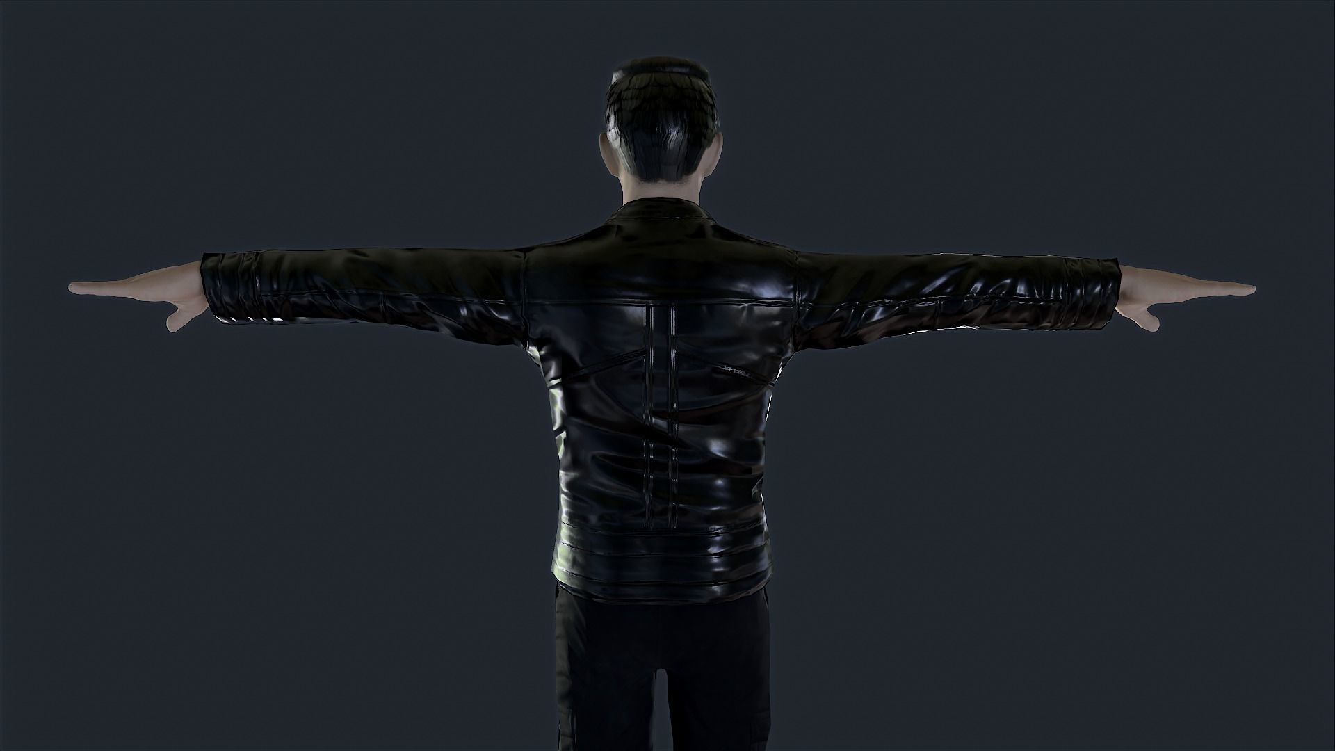 Agent Jz Game Ready Low-poly 3D model_7