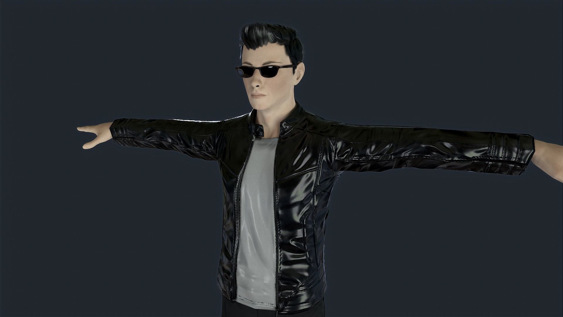 Agent Jz Game Ready Low-poly 3D model_8