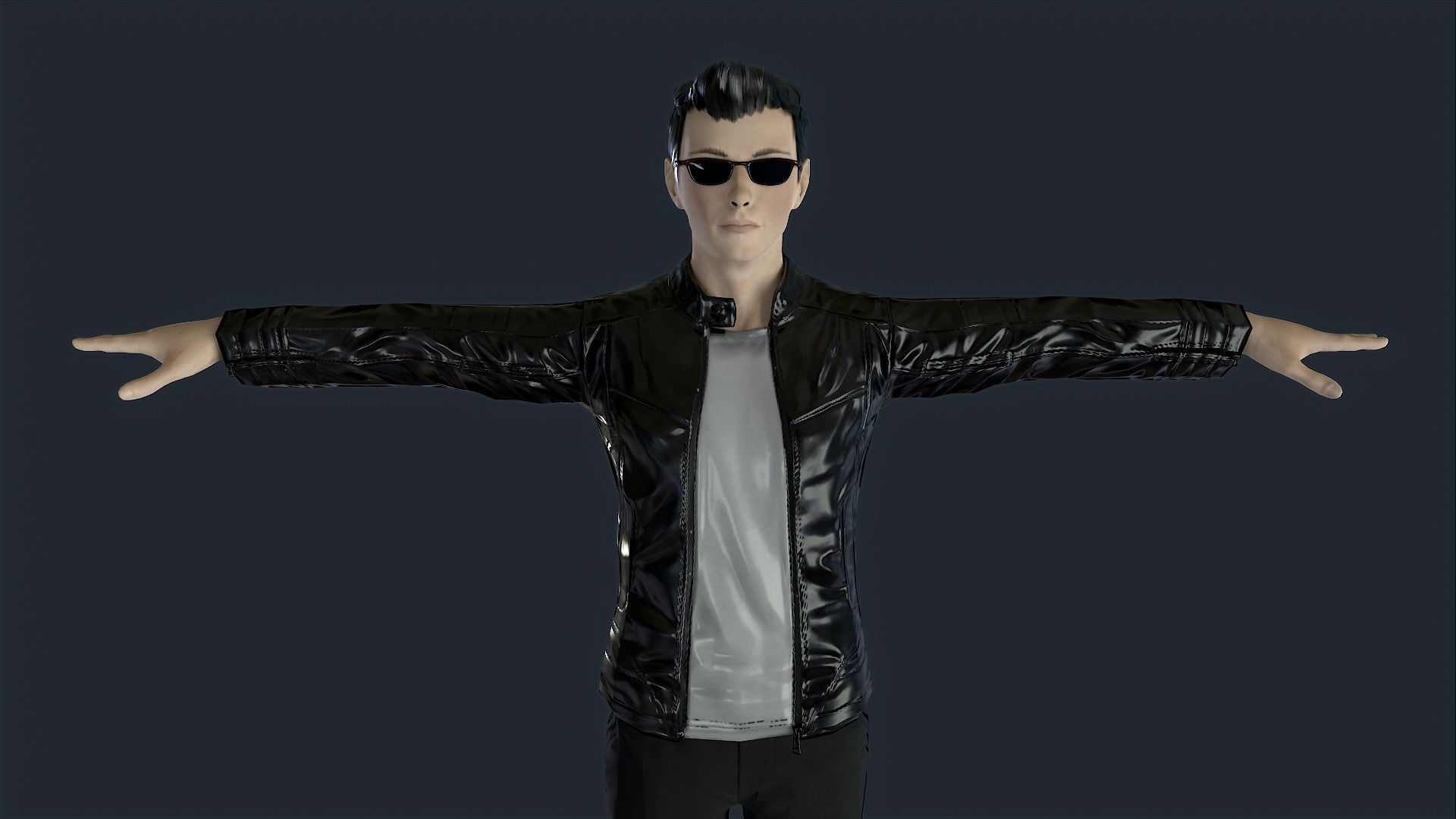 Agent Jz Game Ready Low-poly 3D model_4