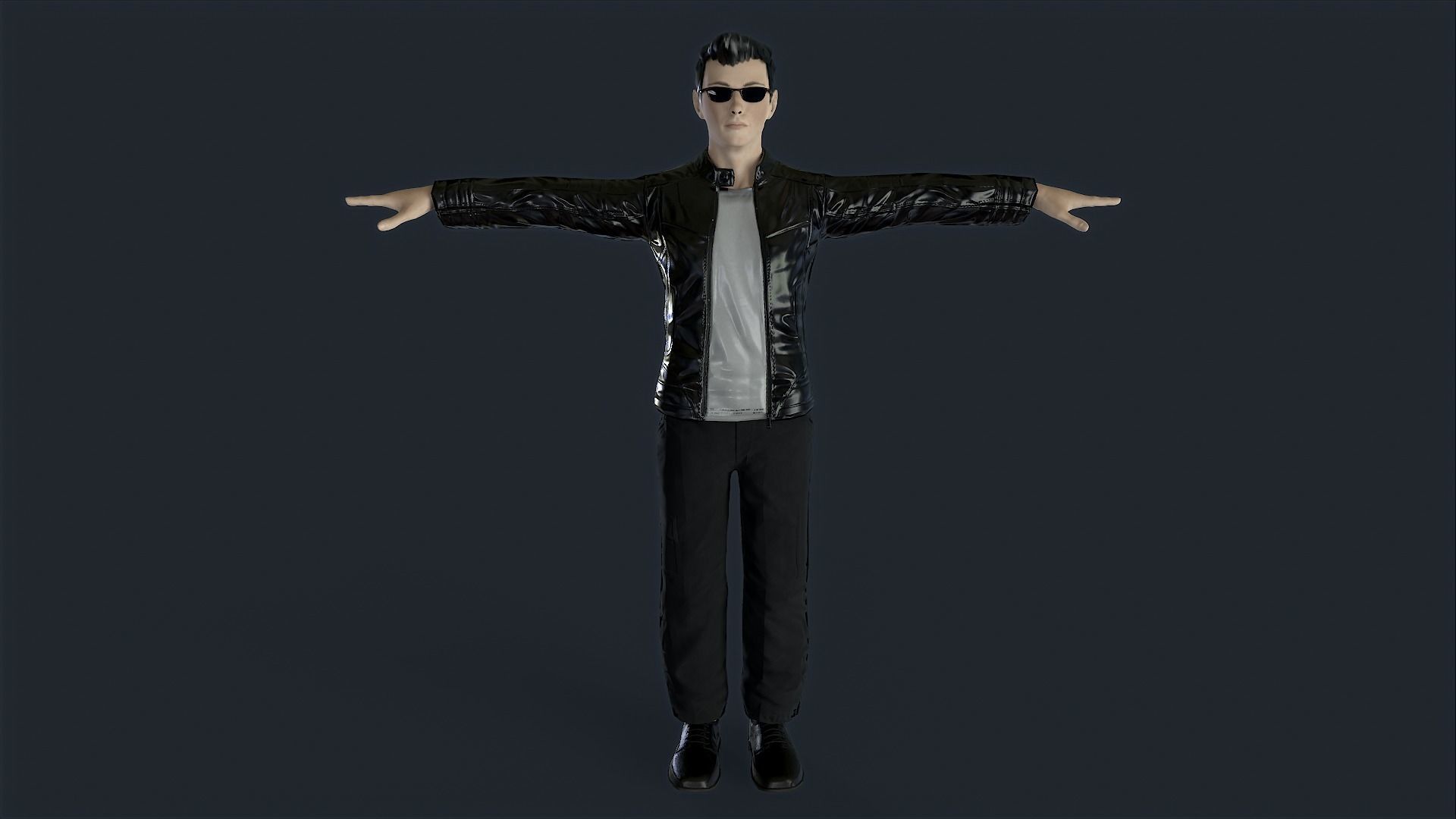 Agent Jz Game Ready Low-poly 3D model_21