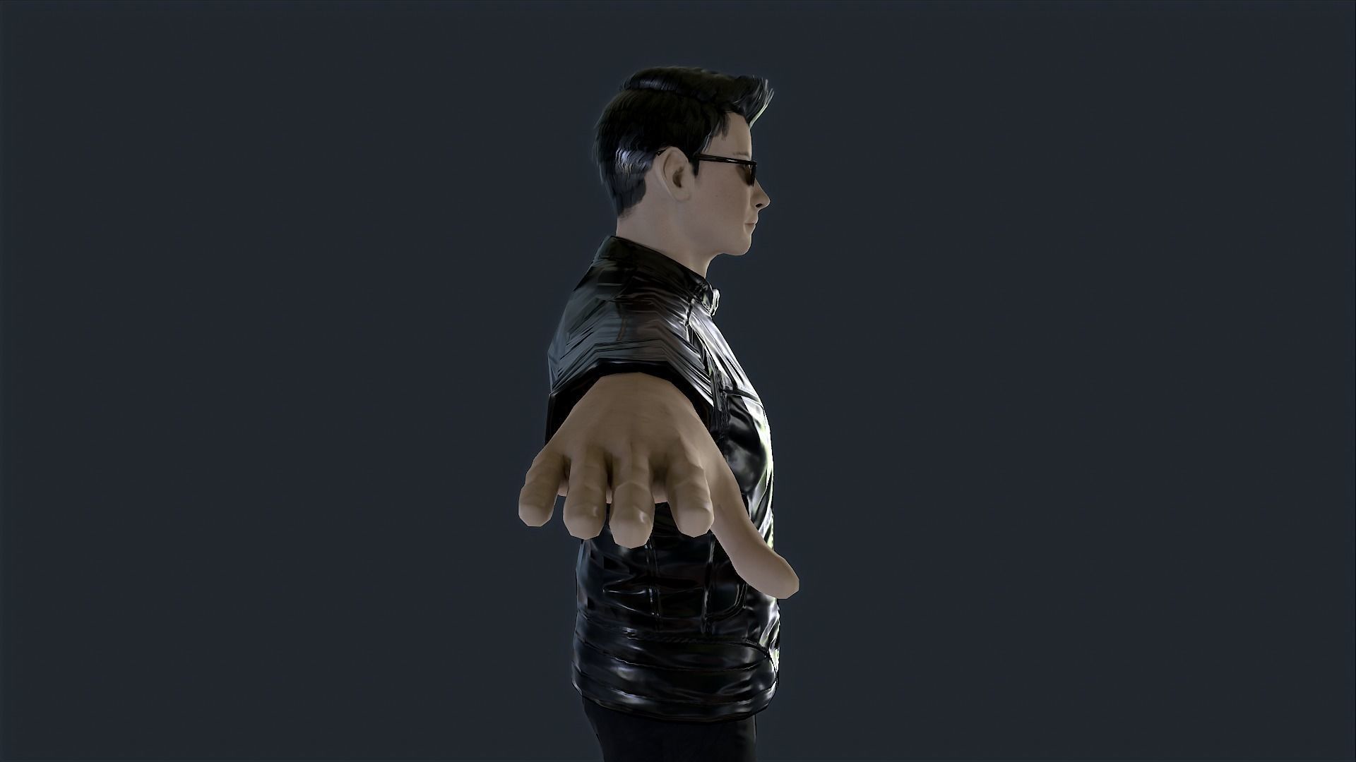 Agent Jz Game Ready Low-poly 3D model_6