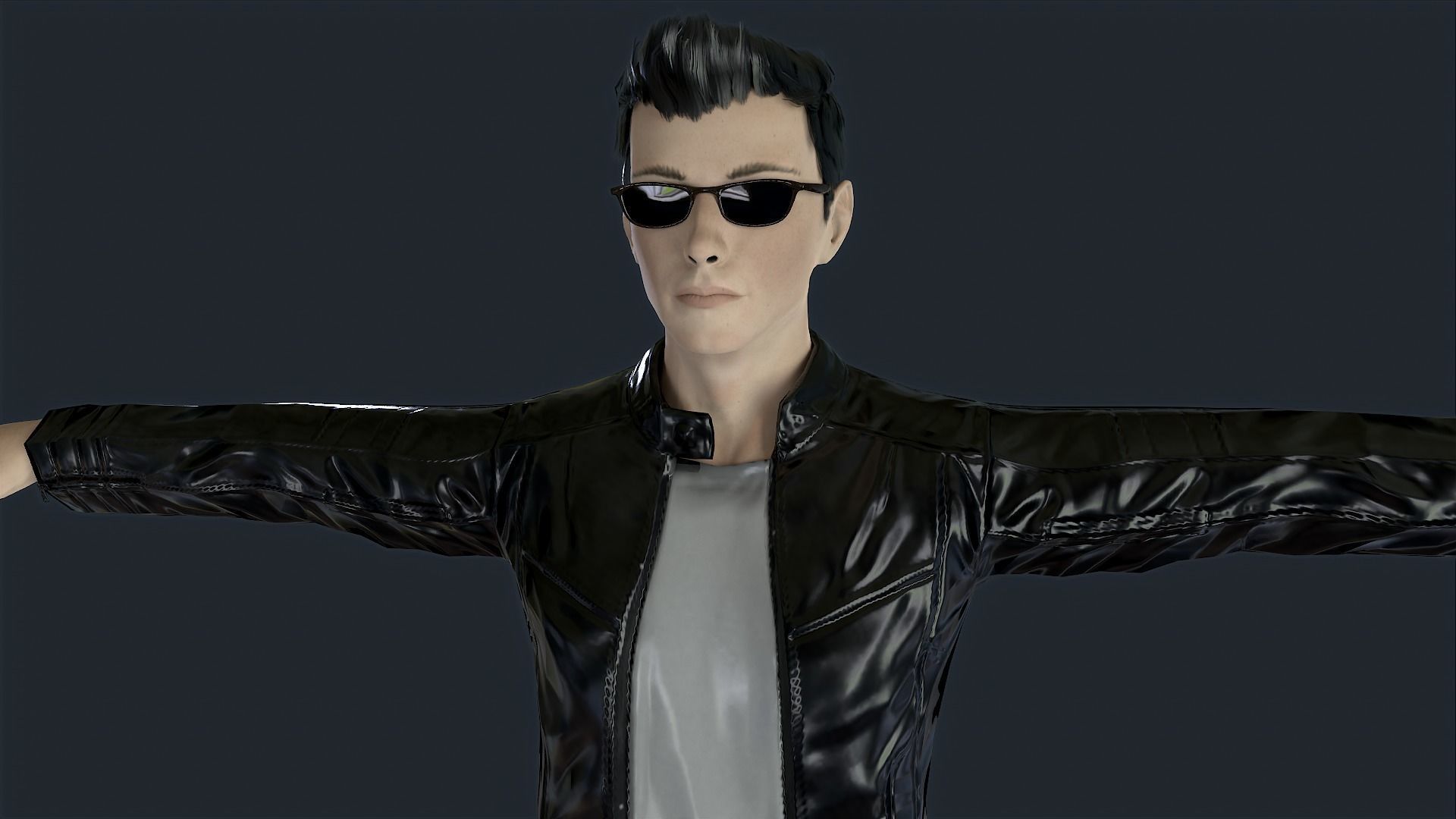 Agent Jz Game Ready Low-poly 3D model_19