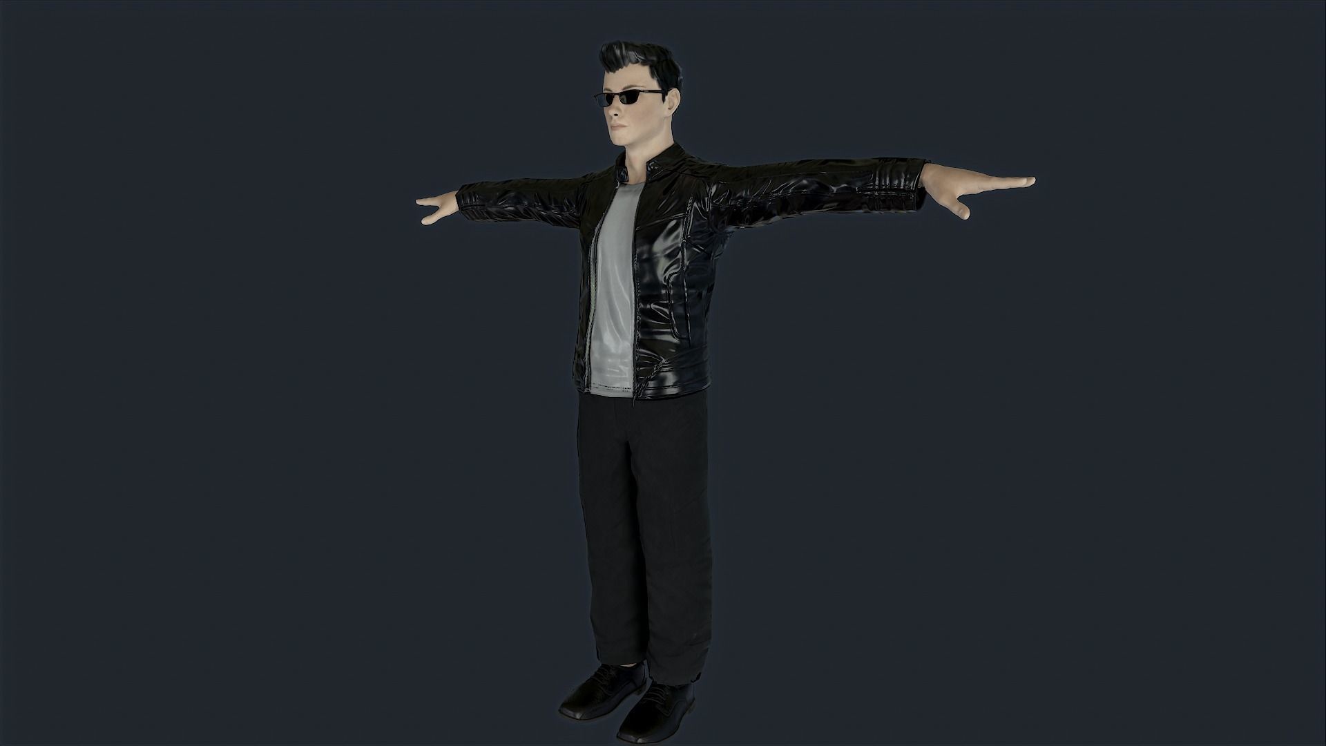 Agent Jz Game Ready Low-poly 3D model_12