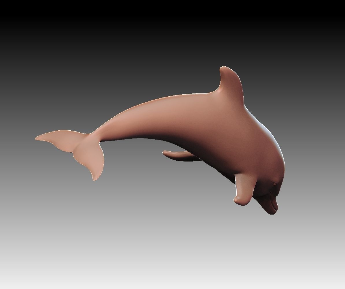 Dolphin 3D print model_8