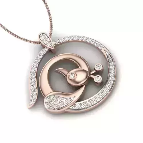 Women necklace 3dm stl render detail 