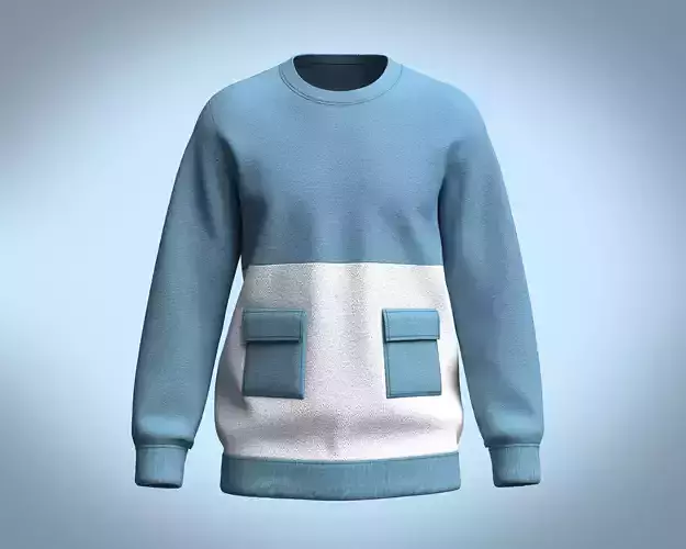 Mens Blue Sweat shirt