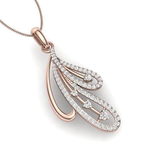 solitaire wedding engagement women pendant 3D print model