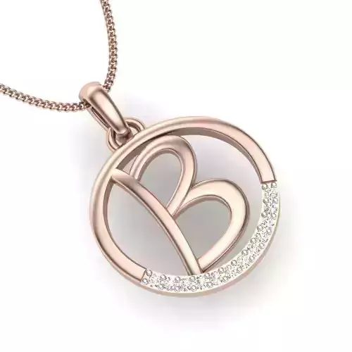 solitaire women B pendant
