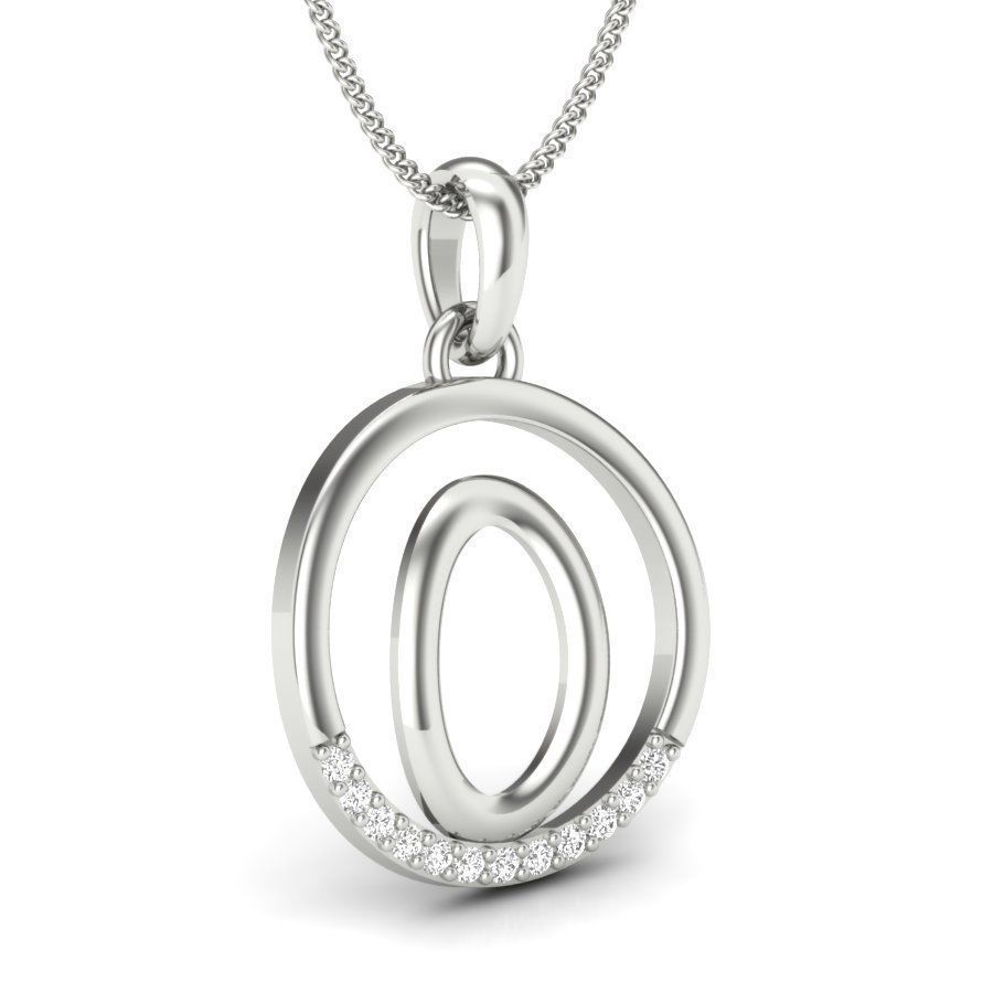 Women O Pendant 3D print model 3D print model_17