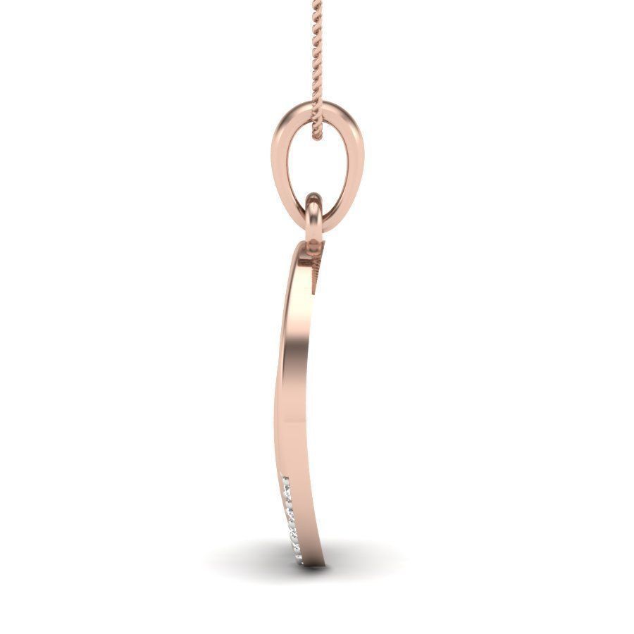 Women O Pendant 3D print model 3D print model_13