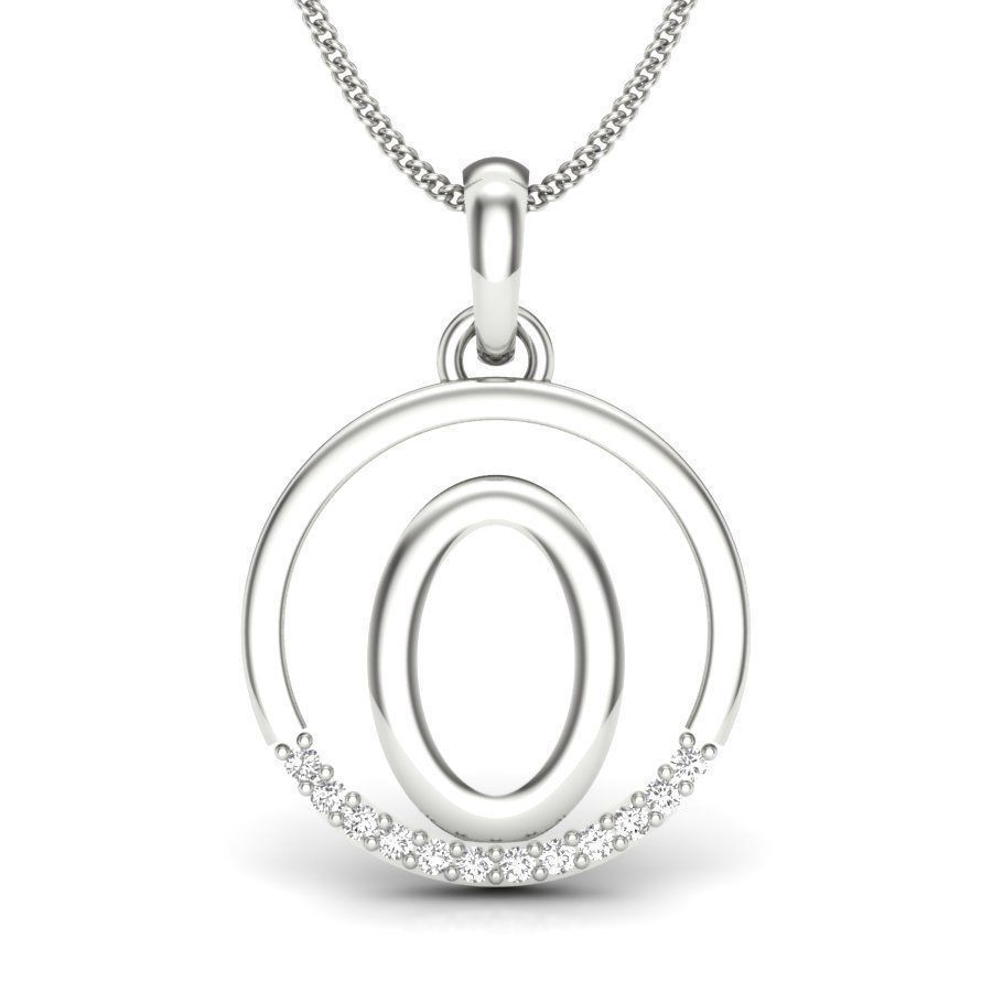 Women O Pendant 3D print model 3D print model_16