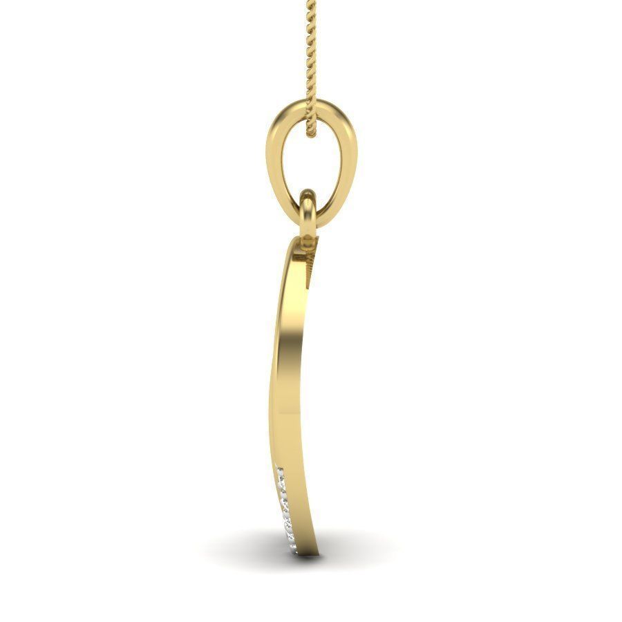 Women O Pendant 3D print model 3D print model_5
