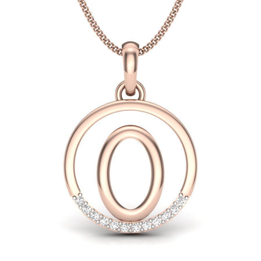 Women O Pendant 3D print model 3D print model_11