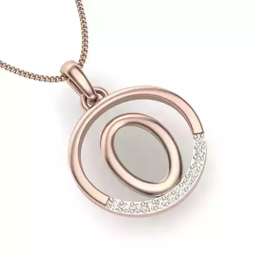 Women O Pendant 3D print model