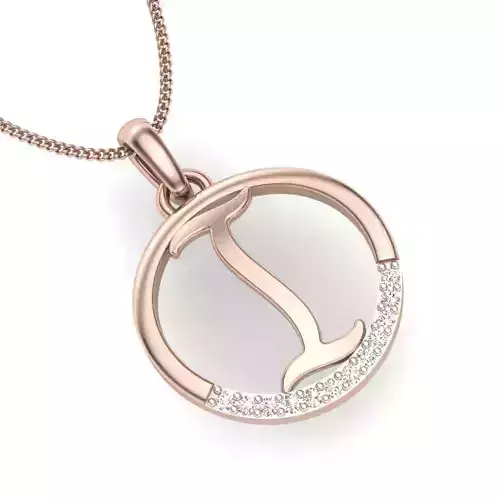 engagement women I pendant 3dm render detail 