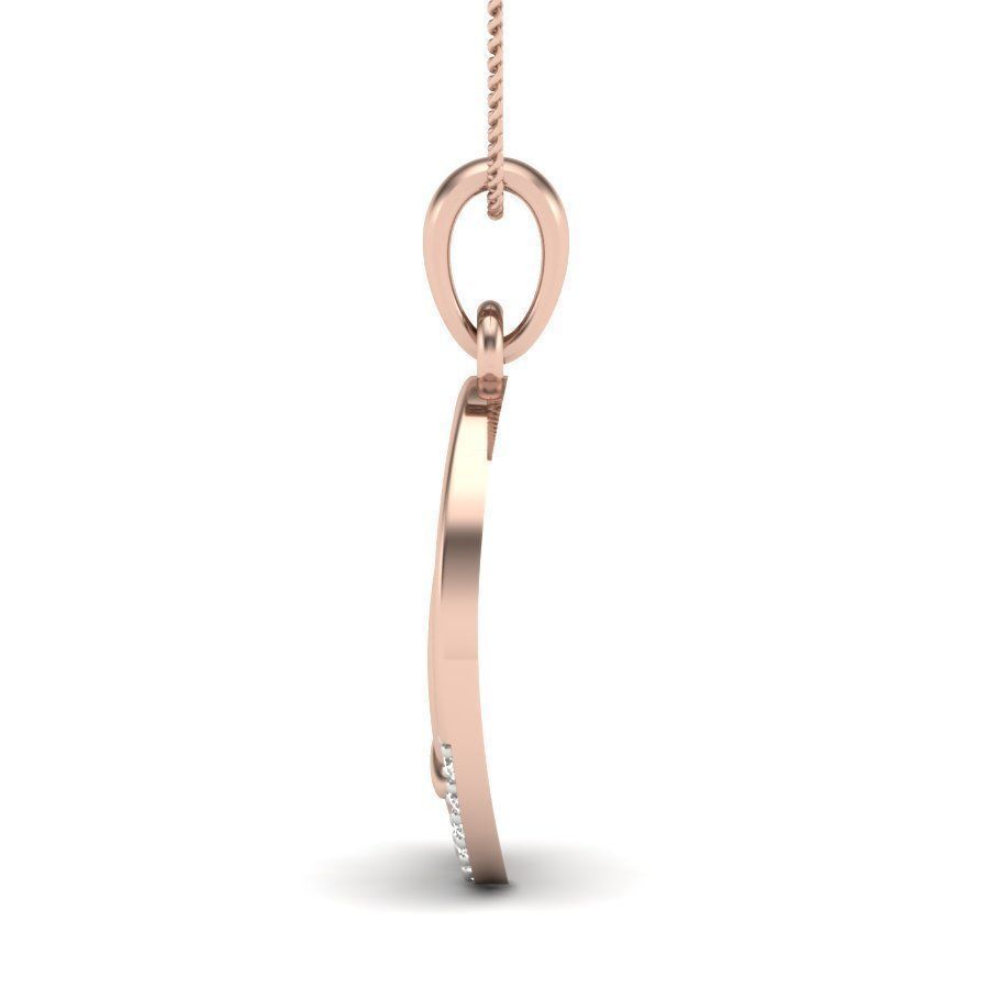 solitaire Q pendant 3dm render detail 3D print model_14
