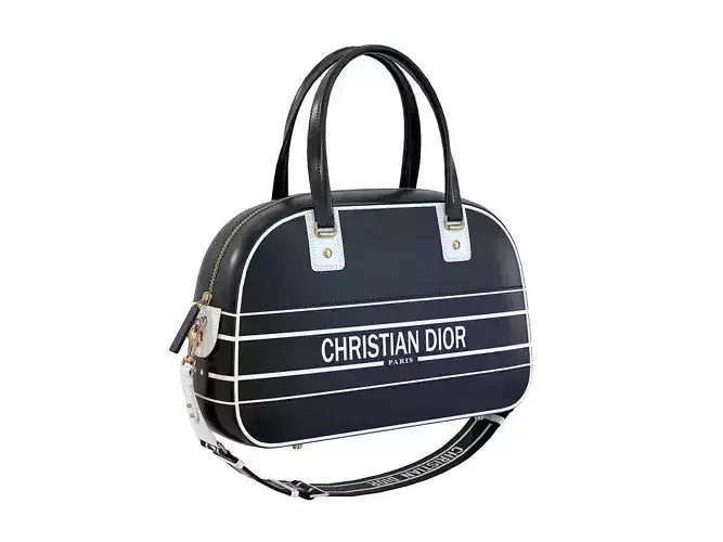 Dior Vibe Classic Bowling Medium Bag Black