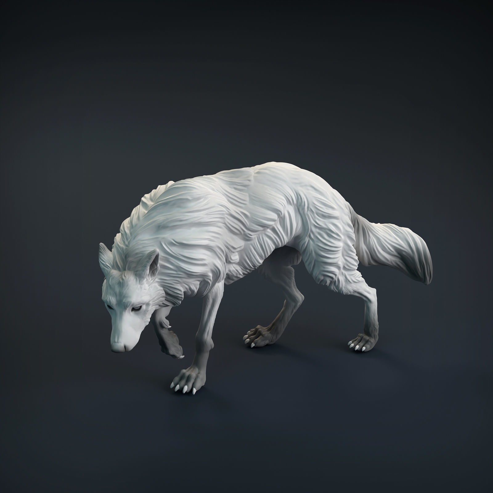 Wolf for 3D Printing  3D print model_5