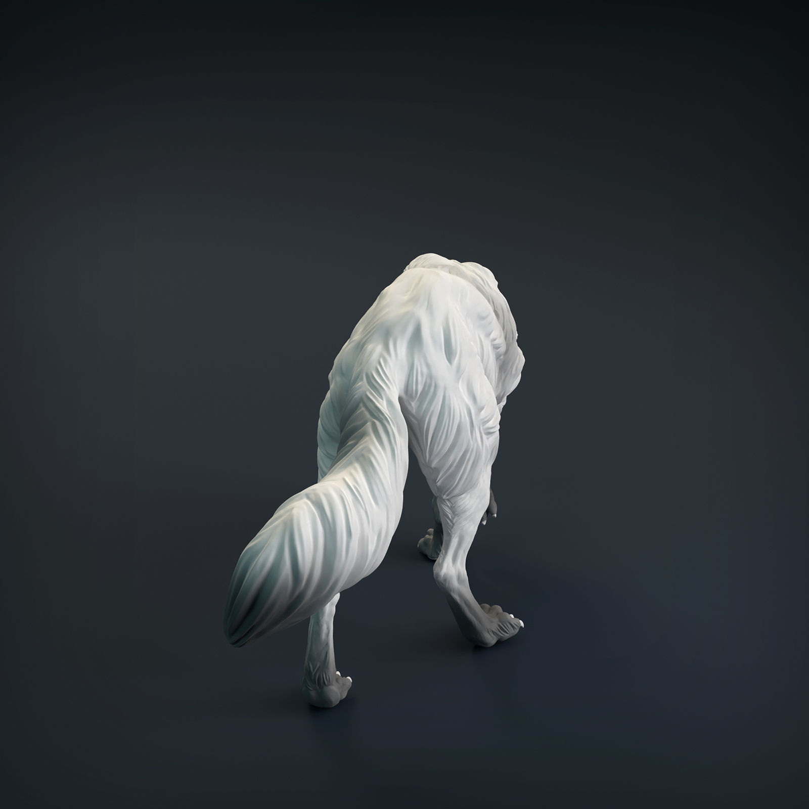 Wolf for 3D Printing  3D print model_7