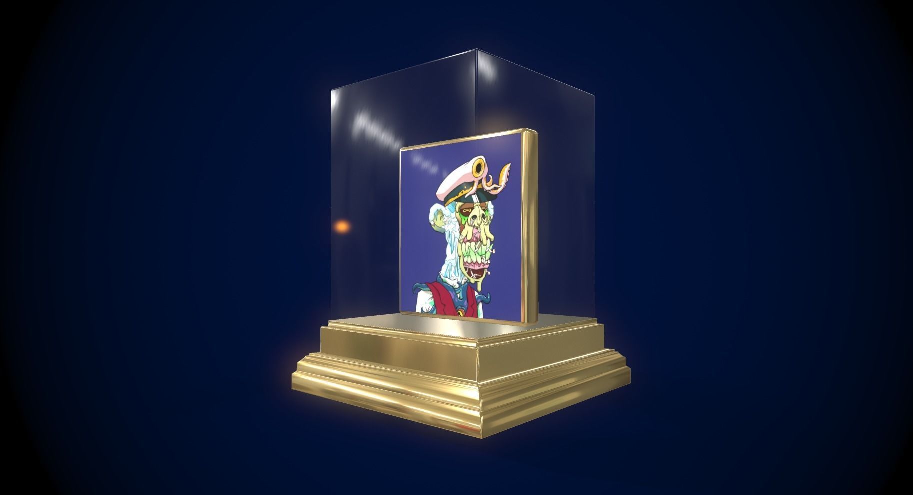 Mutant Ape 27 Gold Club Low-poly 3D model_11