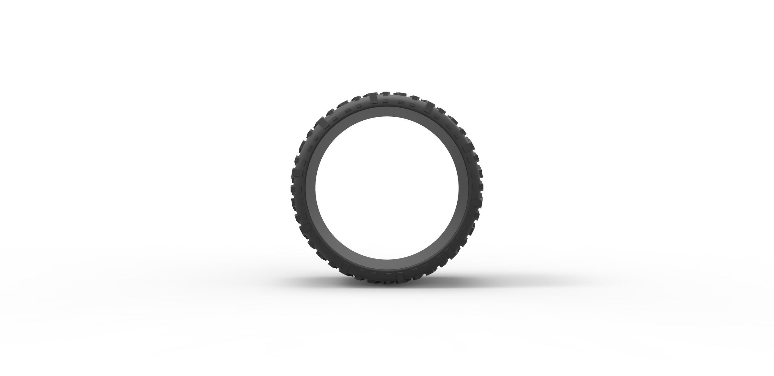 Low profile tire 2 for lifted trucks Scale 1 to 10 3D print model_4
