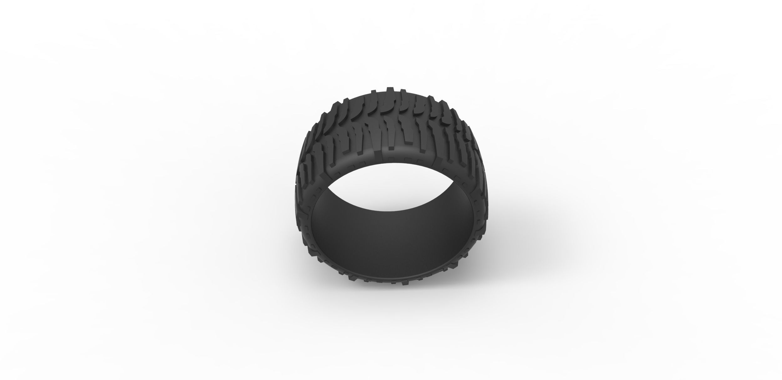 Low profile tire 2 for lifted trucks Scale 1 to 10 3D print model_5
