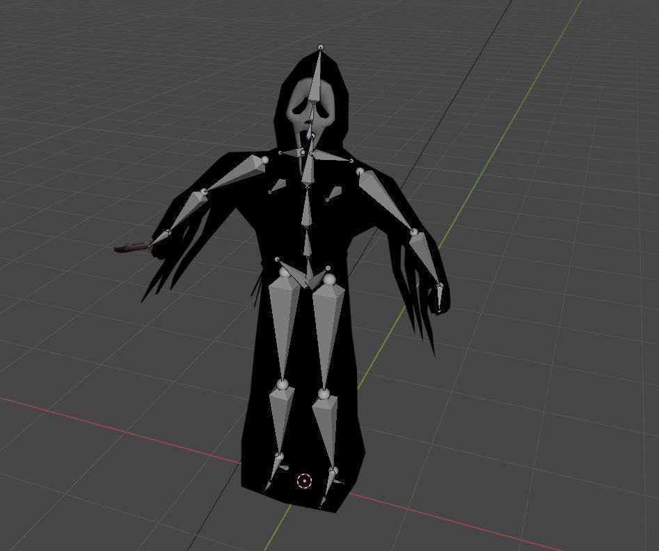 Scream Ghostface Low-poly 3D model_6