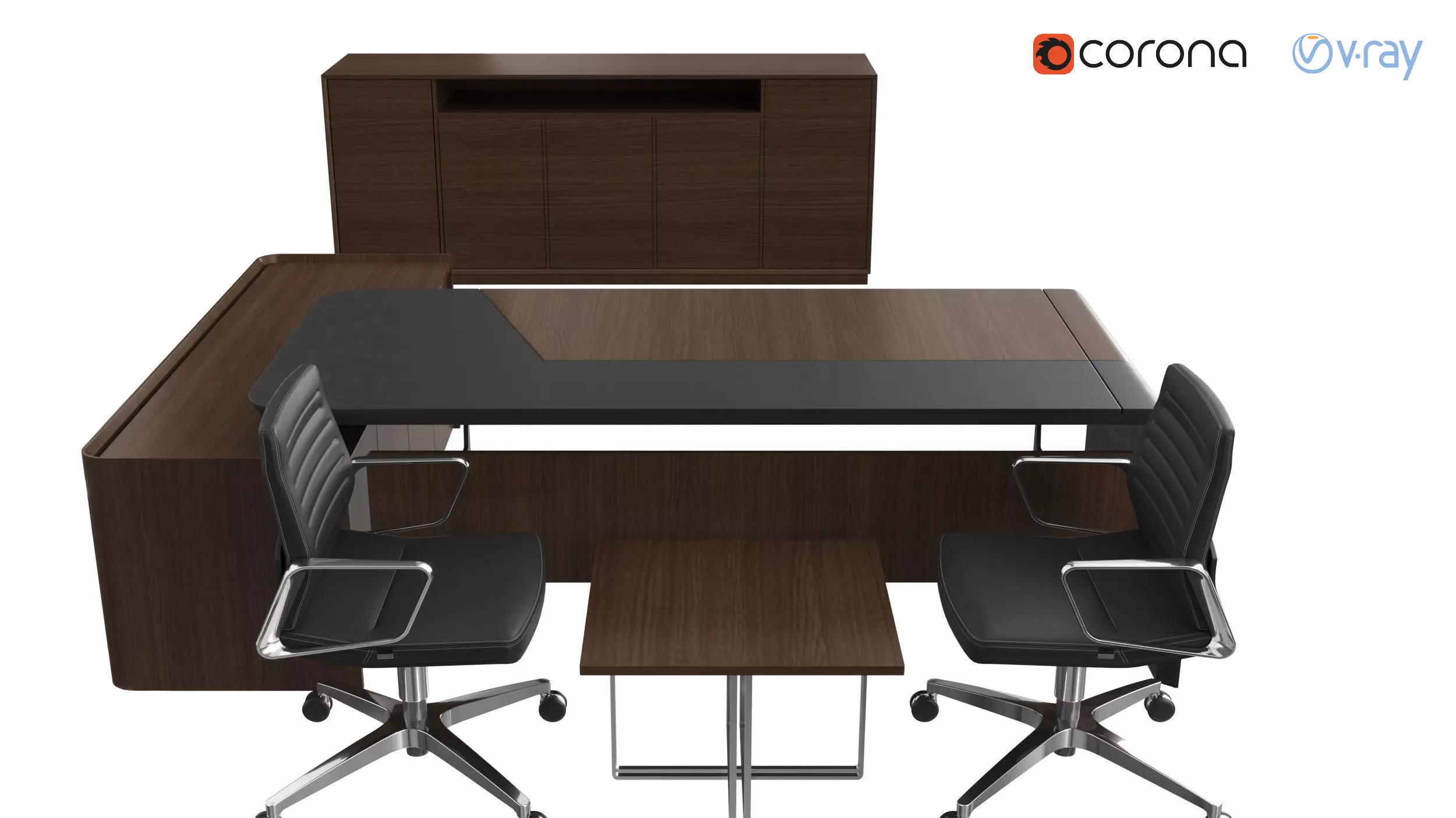 Manager office Desk 3D model