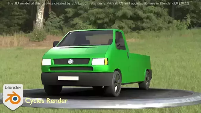 City Car 43 Commercial Pickup 3500 Type-C Green