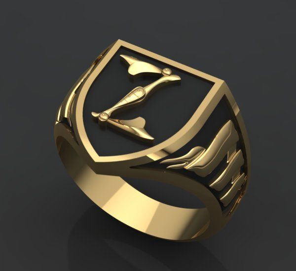 Alphabet Latin Signet Z 3D print model_29