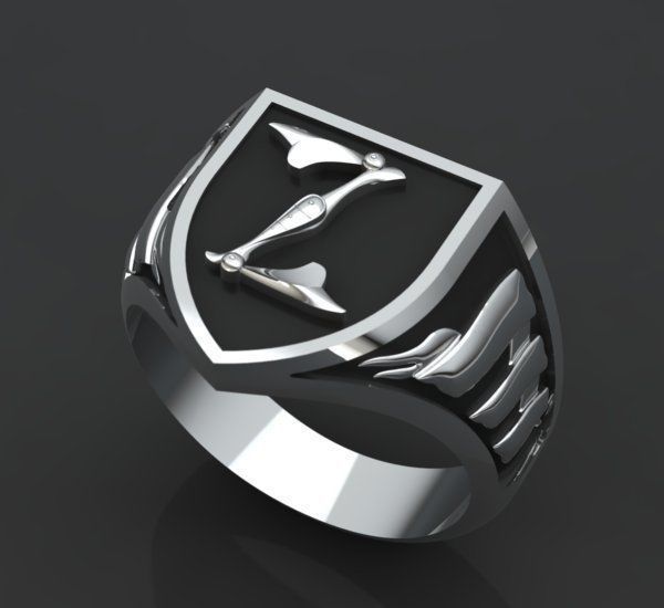 Alphabet Latin Signet Z 3D print model_28