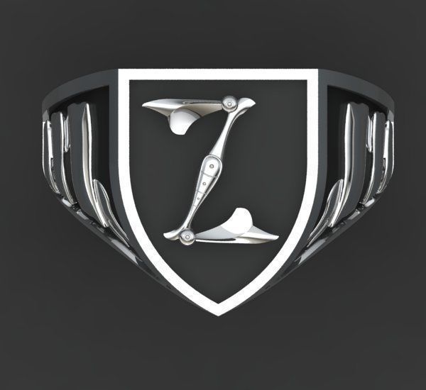 Alphabet Latin Signet Z 3D print model_24