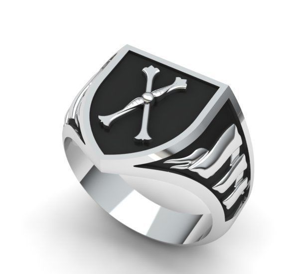 Alphabet Latin Signet X 3D print model_1