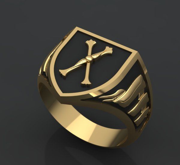 Alphabet Latin Signet X 3D print model_29