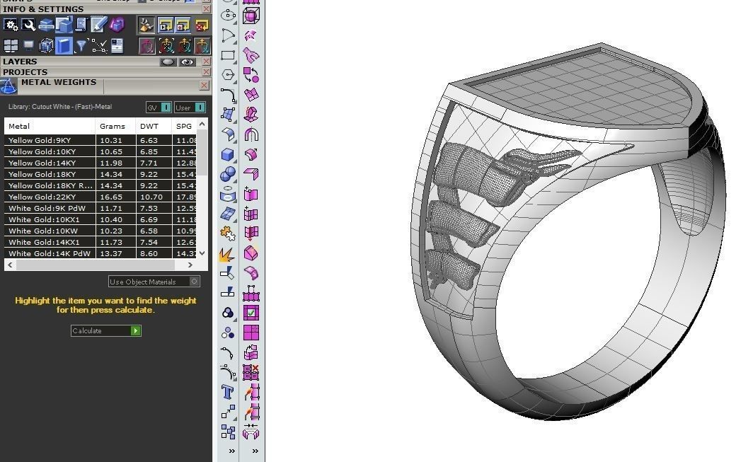 Alphabet Latin Signet X 3D print model_21