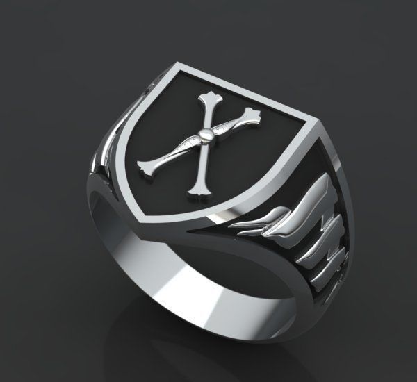 Alphabet Latin Signet X 3D print model_28