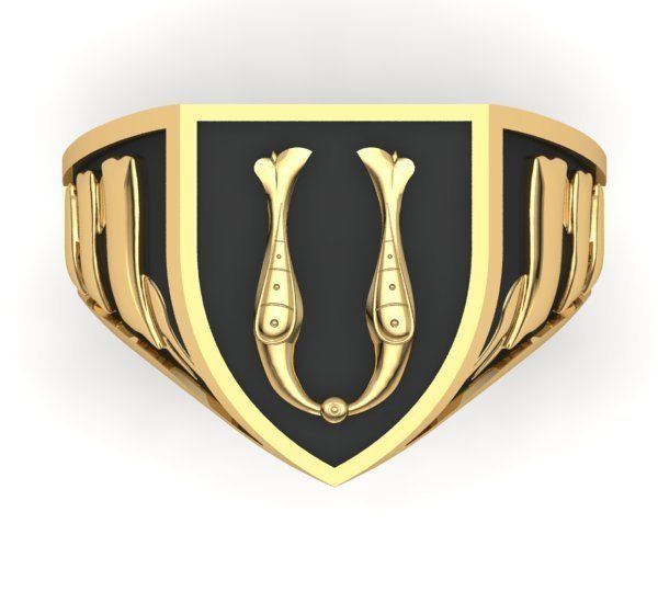 Alphabet Latin Signet U 3D print model_27