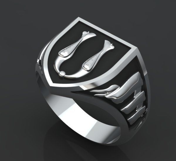 Alphabet Latin Signet U 3D print model_28