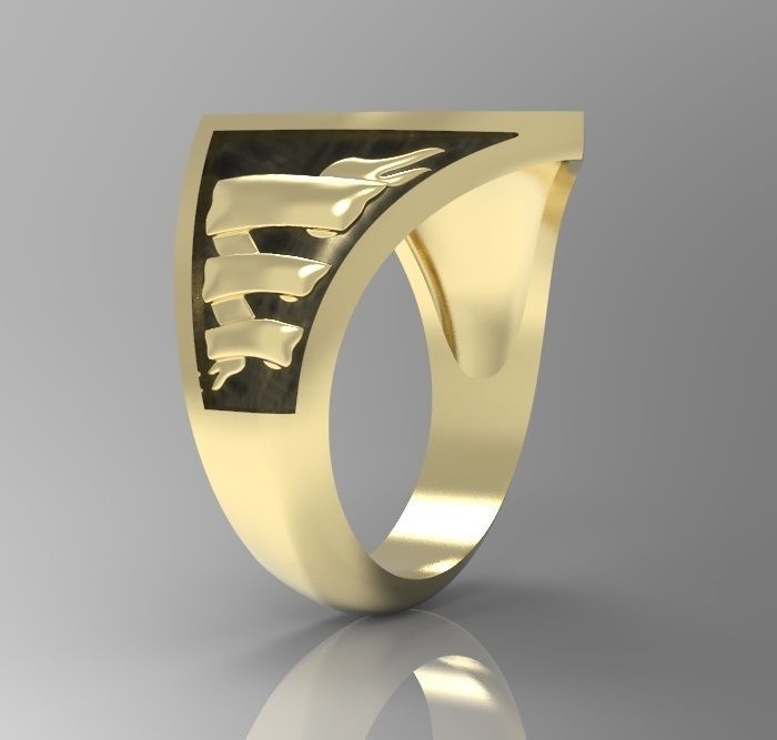 Alphabet Latin Signet U 3D print model_5