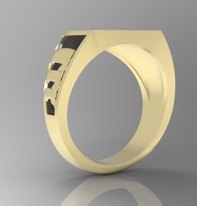 Alphabet Latin Signet U 3D print model_23