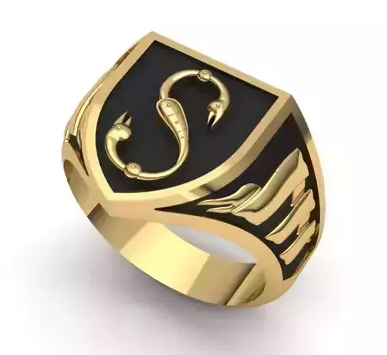 Alphabet Latin Signet S 3D print model