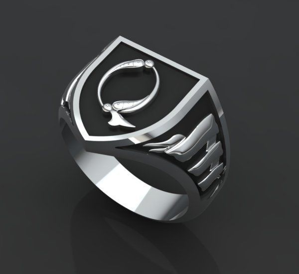 Alphabet Latin Signet Q 3D print model_28