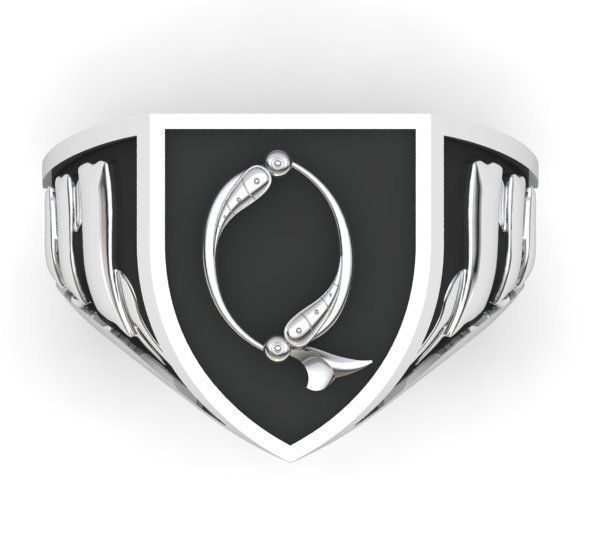 Alphabet Latin Signet Q 3D print model_26