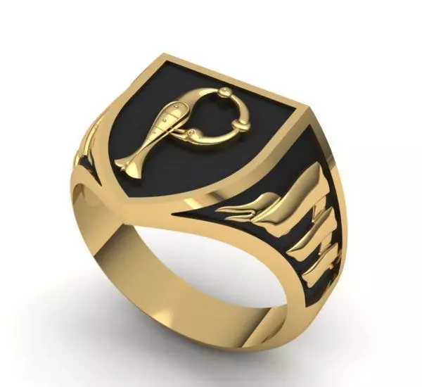 Alphabet Latin Signet P 3D print model_0