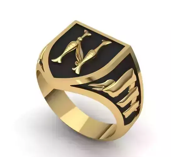 Alphabet Latin Signet N