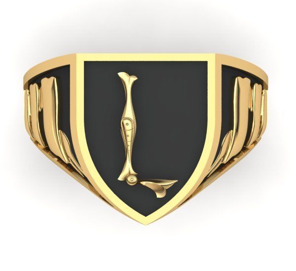 Alphabet Latin Signet L 3D print model_27