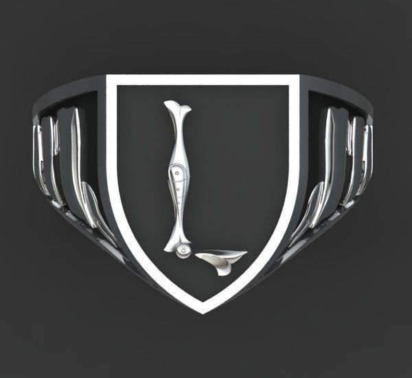 Alphabet Latin Signet L 3D print model_24