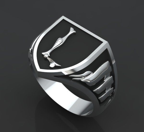 Alphabet Latin Signet L 3D print model_28