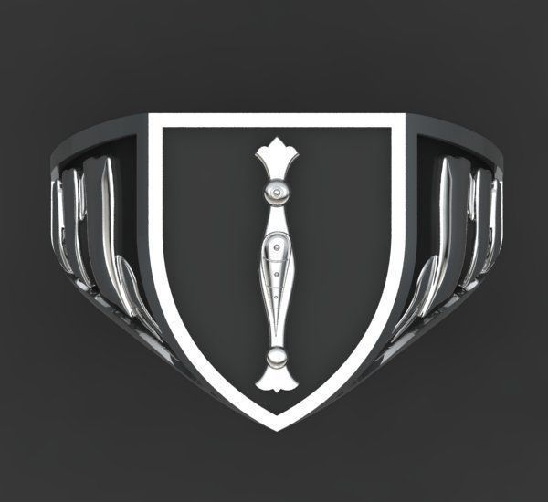 Alphabet Latin Signet I 3D print model_24