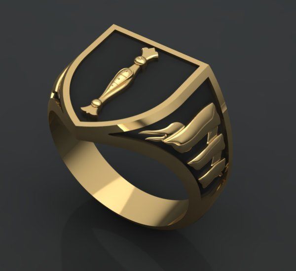 Alphabet Latin Signet I 3D print model_29